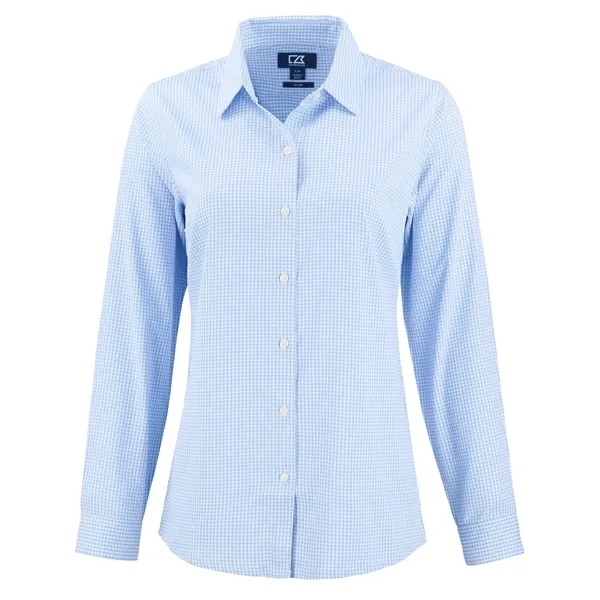 Cutter & Buck Skyline Eco Recycled Gingham Womens Long Sl...... from ASI 47965 Cutter & Buck