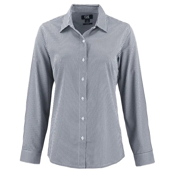 Cutter & Buck Skyline Eco Recycled Gingham Womens Long Sl...... from ASI 47965 Cutter & Buck