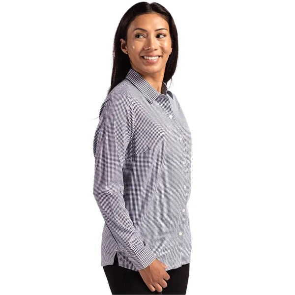Cutter & Buck Skyline Eco Recycled Gingham Womens Long Sl...... from ASI 47965 Cutter & Buck