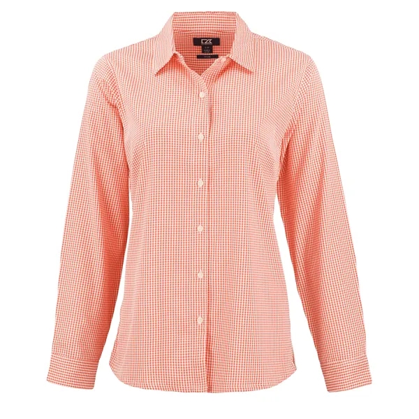Cutter & Buck Skyline Eco Recycled Gingham Womens Long Sl...... from ASI 47965 Cutter & Buck