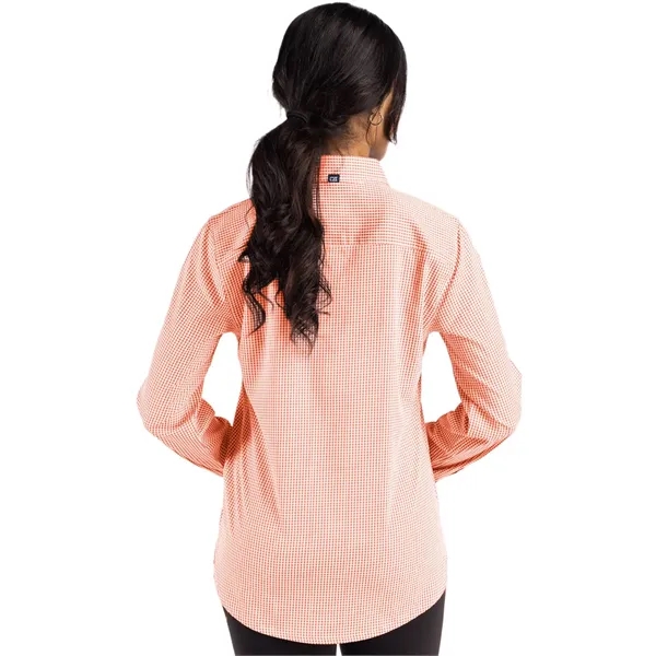 Cutter & Buck Skyline Eco Recycled Gingham Womens Long Sl...... from ASI 47965 Cutter & Buck