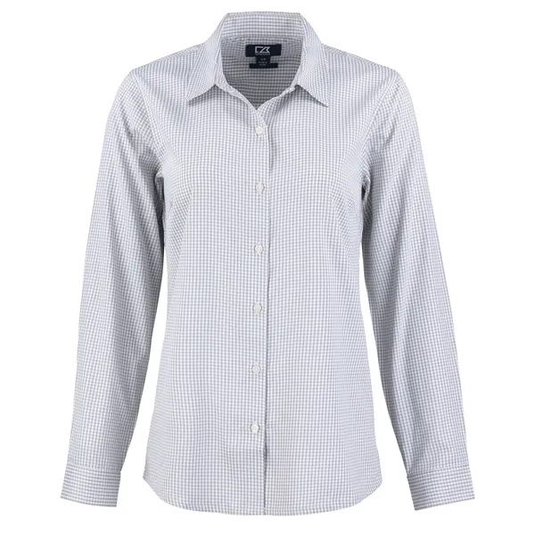 Cutter & Buck Skyline Eco Recycled Gingham Womens Long Sl...... from ASI 47965 Cutter & Buck