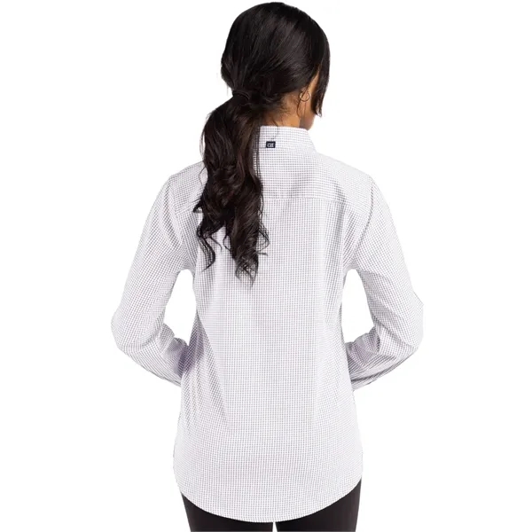 Cutter & Buck Skyline Eco Recycled Gingham Womens Long Sl...... from ASI 47965 Cutter & Buck