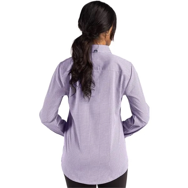 Cutter & Buck Skyline Eco Recycled Gingham Womens Long Sl...... from ASI 47965 Cutter & Buck