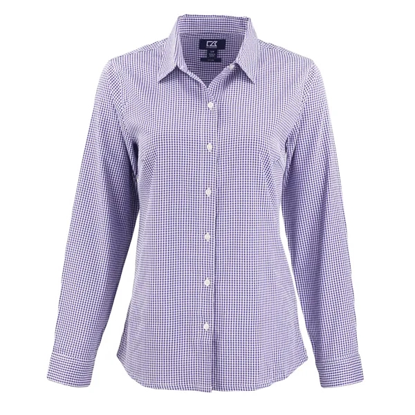 Cutter & Buck Skyline Eco Recycled Gingham Womens Long Sl...... from ASI 47965 Cutter & Buck