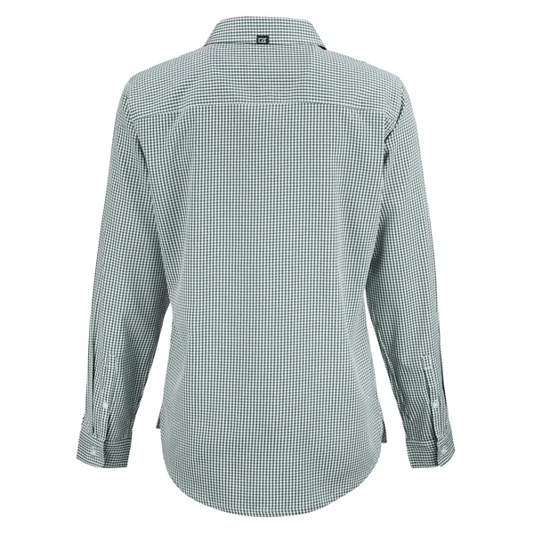 Cutter & Buck Skyline Eco Recycled Gingham Womens Long Sl...... from ASI 47965 Cutter & Buck