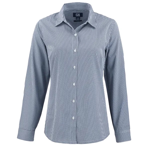 Cutter & Buck Skyline Eco Recycled Gingham Womens Long Sl...... from ASI 47965 Cutter & Buck