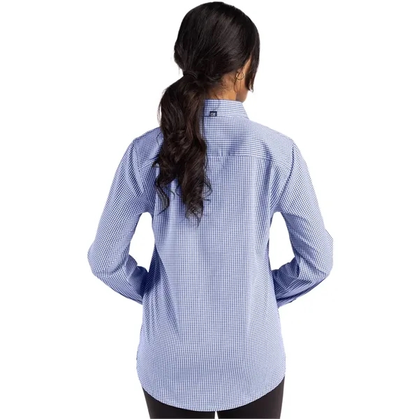 Cutter & Buck Skyline Eco Recycled Gingham Womens Long Sl...... from ASI 47965 Cutter & Buck