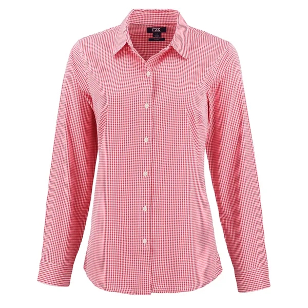 Cutter & Buck Skyline Eco Recycled Gingham Womens Long Sl...... from ASI 47965 Cutter & Buck