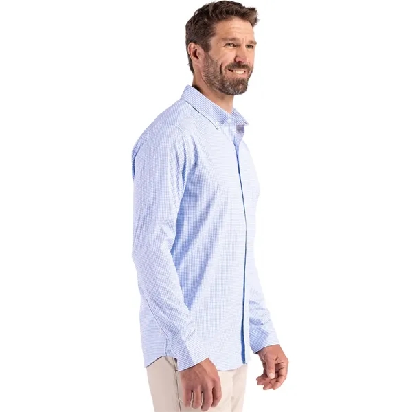 Cutter & Buck Skyline Eco Recycled Gingham Mens Long Slee...... from ASI 47965 Cutter & Buck