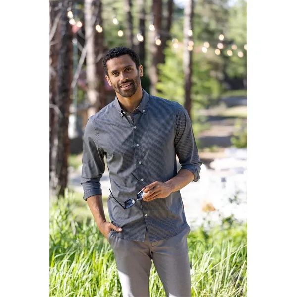 Cutter & Buck Skyline Eco Recycled Gingham Mens Long Slee...... from ASI 47965 Cutter & Buck