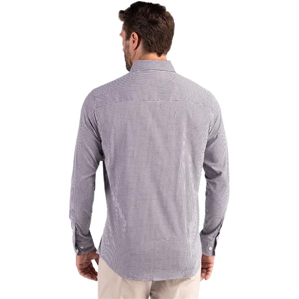 Cutter & Buck Skyline Eco Recycled Gingham Mens Long Slee...... from ASI 47965 Cutter & Buck