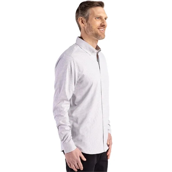 Cutter & Buck Skyline Eco Recycled Gingham Mens Long Slee...... from ASI 47965 Cutter & Buck