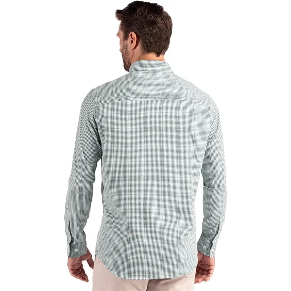 Cutter & Buck Skyline Eco Recycled Gingham Mens Long Slee...... from ASI 47965 Cutter & Buck