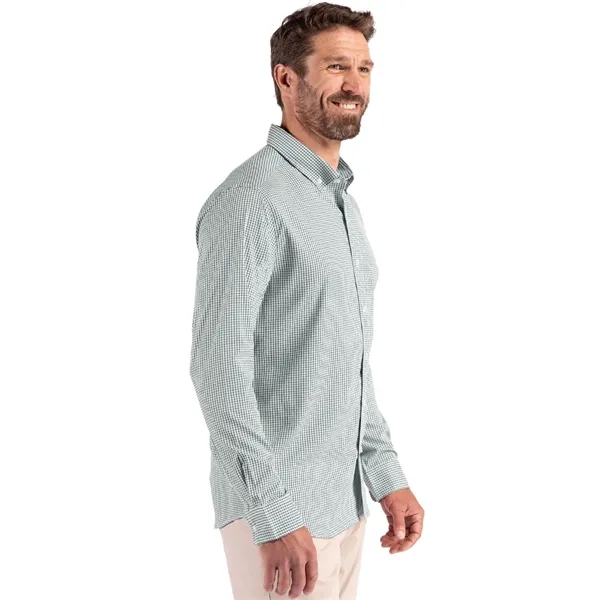 Cutter & Buck Skyline Eco Recycled Gingham Mens Long Slee...... from ASI 47965 Cutter & Buck