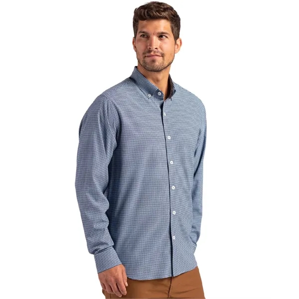 Cutter & Buck Skyline Eco Recycled Gingham Mens Long Slee...... from ASI 47965 Cutter & Buck