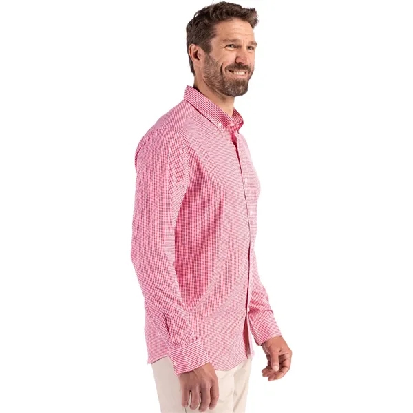 Cutter & Buck Skyline Eco Recycled Gingham Mens Long Slee...... from ASI 47965 Cutter & Buck