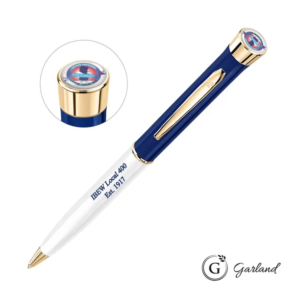 Garland® Patriot Custom Ballpoint Twist Pen - Gold Accent... from ASI 84592 St Regis Group