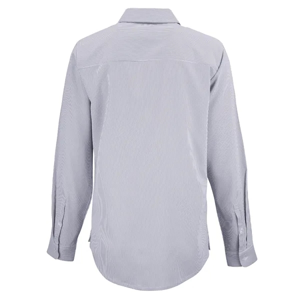 Cutter & Buck Skyline Eco Pinstripe Womens Long Sleeve Dr...... from ASI 47965 Cutter & Buck