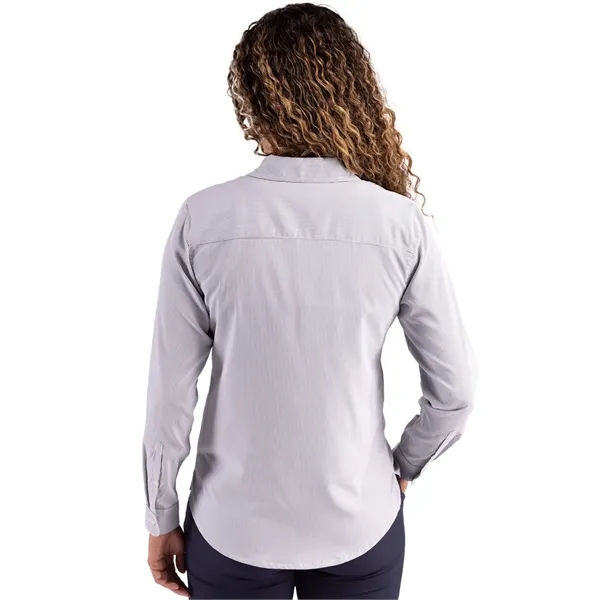 Cutter & Buck Skyline Eco Pinstripe Womens Long Sleeve Dr...... from ASI 47965 Cutter & Buck