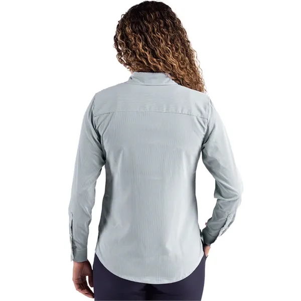 Cutter & Buck Skyline Eco Pinstripe Womens Long Sleeve Dr...... from ASI 47965 Cutter & Buck