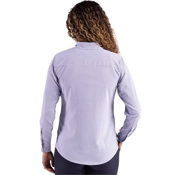 Cutter & Buck Skyline Eco Pinstripe Womens Long Sleeve Dr...... from ASI 47965 Cutter & Buck