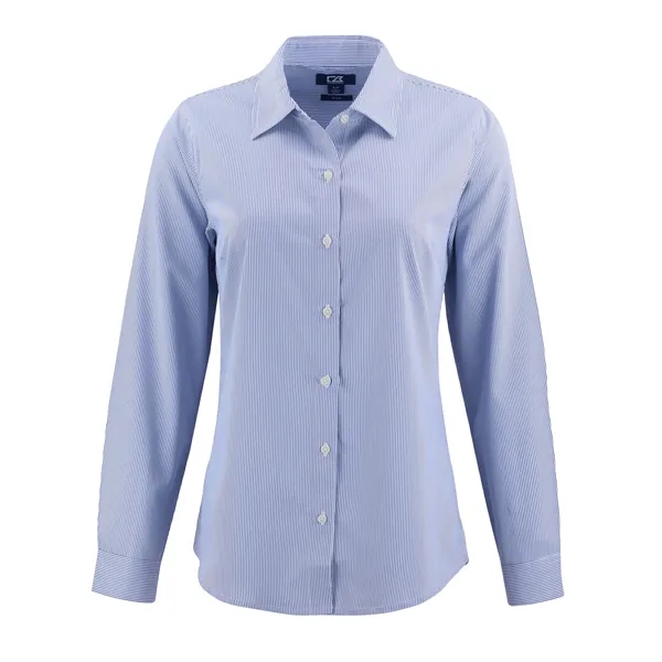 Cutter & Buck Skyline Eco Pinstripe Womens Long Sleeve Dr...... from ASI 47965 Cutter & Buck