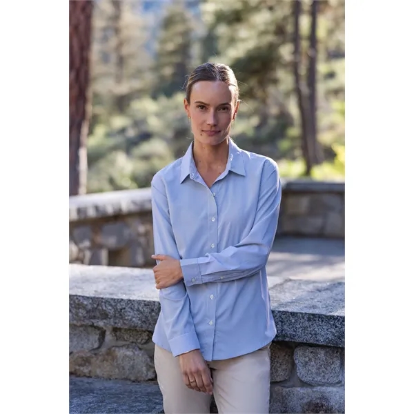 Cutter & Buck Skyline Eco Pinstripe Womens Long Sleeve Dr...... from ASI 47965 Cutter & Buck
