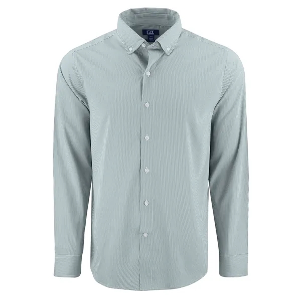 Cutter & Buck Skyline Eco Recycled Pinstripe Mens Long Sl...... from ASI 47965 Cutter & Buck