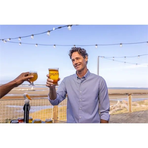 Cutter & Buck Skyline Eco Recycled Pinstripe Mens Long Sl...... from ASI 47965 Cutter & Buck