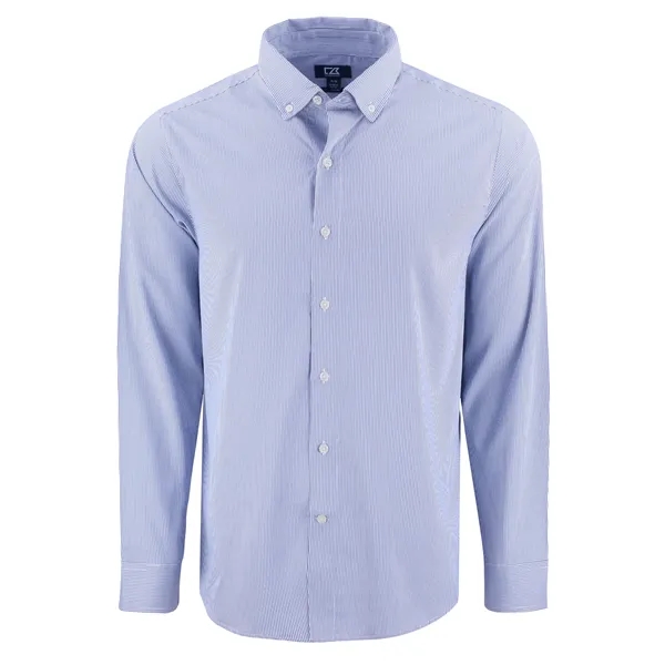 Cutter & Buck Skyline Eco Recycled Pinstripe Mens Long Sl...... from ASI 47965 Cutter & Buck