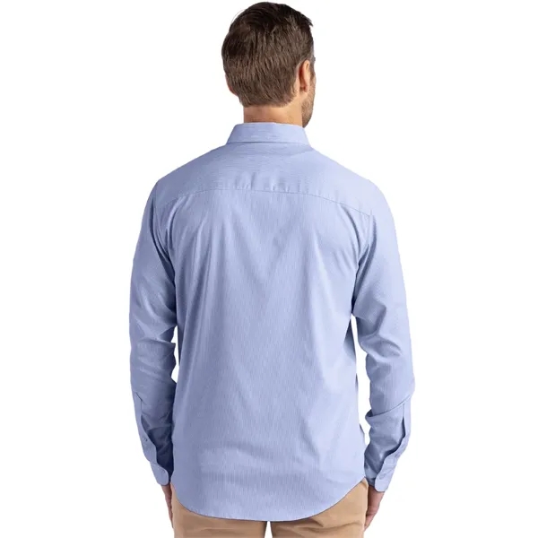 Cutter & Buck Skyline Eco Recycled Pinstripe Mens Long Sl...... from ASI 47965 Cutter & Buck