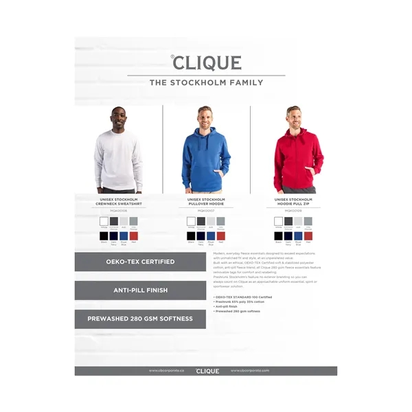 Unisex sweatshirt with a hood, anti-pill finish, drawstring, metal grommets, and... from ASI 47965 Cutter & Buck