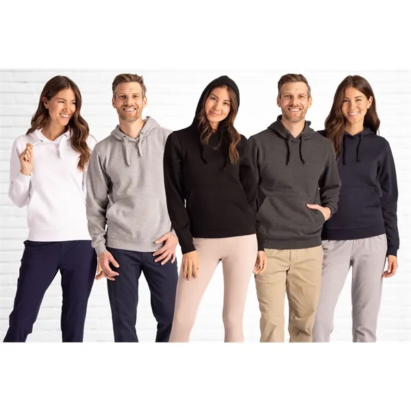 Unisex sweatshirt with a hood, anti-pill finish, drawstring, metal grommets, and... from ASI 47965 Cutter & Buck