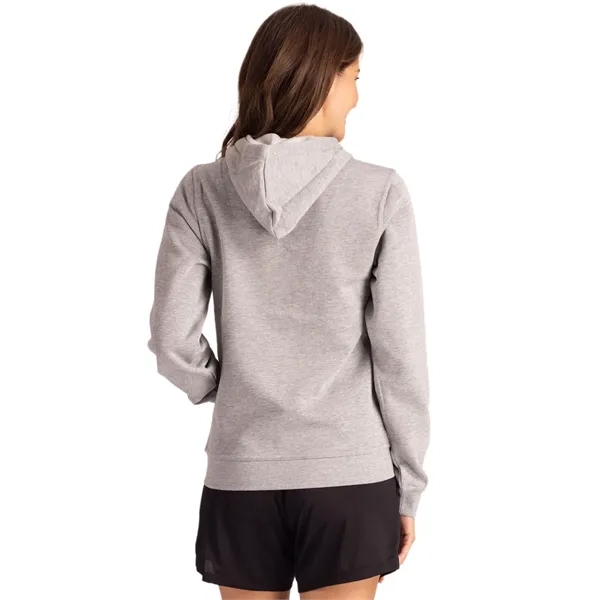 Unisex sweatshirt with a hood, anti-pill finish, drawstring, metal grommets, and... from ASI 47965 Cutter & Buck