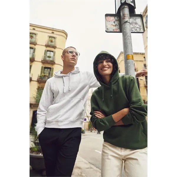 Unisex sweatshirt with a hood, anti-pill finish, drawstring, metal grommets, and... from ASI 47965 Cutter & Buck