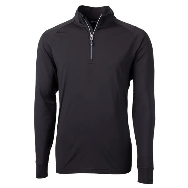 Men's sweatshirt with a quarter zip, brushed back fleece, raglan sleeves,... from ASI 47965 Cutter & Buck