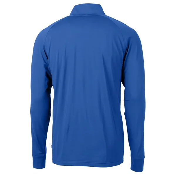 Men's sweatshirt with a quarter zip, brushed back fleece, raglan sleeves,... from ASI 47965 Cutter & Buck