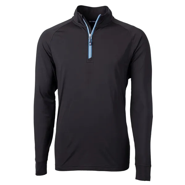 Men's sweatshirt with a quarter zip, brushed back fleece, raglan sleeves,... from ASI 47965 Cutter & Buck