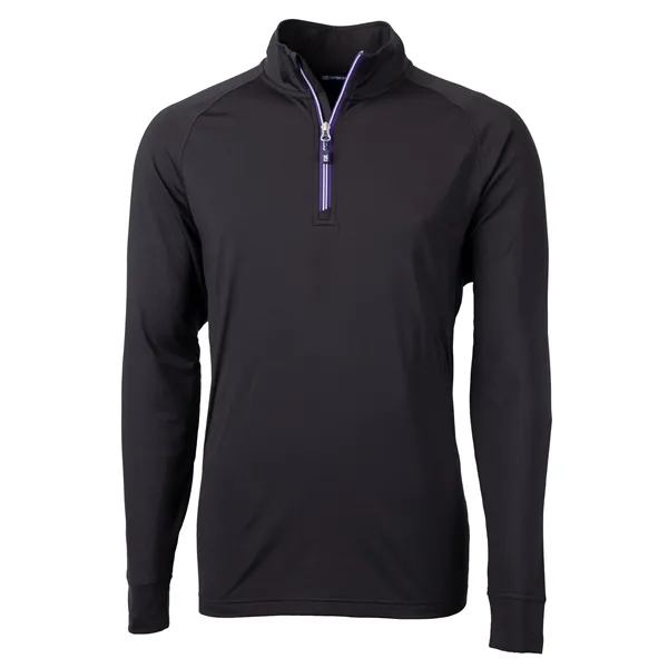 Men's sweatshirt with a quarter zip, brushed back fleece, raglan sleeves,... from ASI 47965 Cutter & Buck