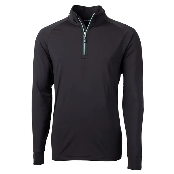 Men's sweatshirt with a quarter zip, brushed back fleece, raglan sleeves,... from ASI 47965 Cutter & Buck