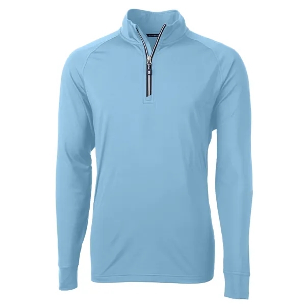 Men's sweatshirt with a quarter-zip, brushed back fleece, raglan sleeves, zipper,... from ASI 47965 Cutter & Buck