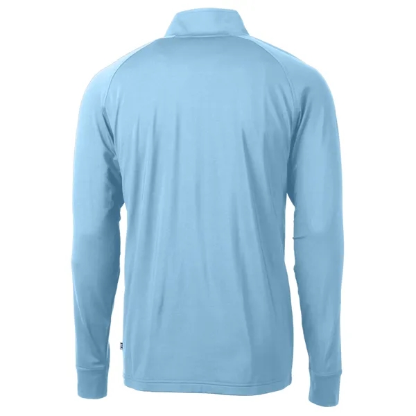 Men's sweatshirt with a quarter-zip, brushed back fleece, raglan sleeves, zipper,... from ASI 47965 Cutter & Buck