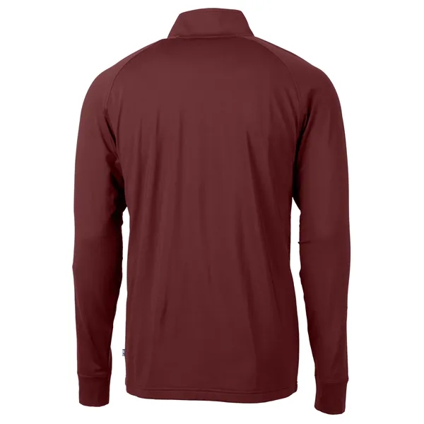 Men's sweatshirt with a quarter-zip, brushed back fleece, raglan sleeves, zipper,... from ASI 47965 Cutter & Buck