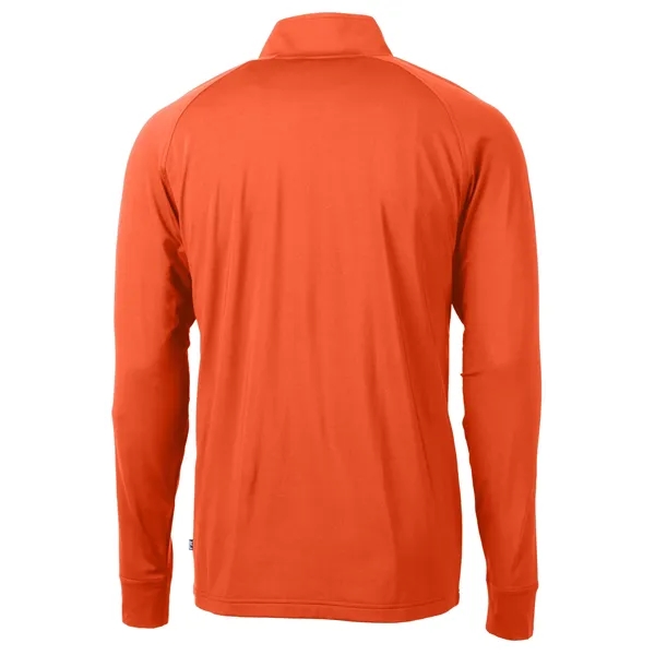 Men's sweatshirt with a quarter-zip, brushed back fleece, raglan sleeves, zipper,... from ASI 47965 Cutter & Buck