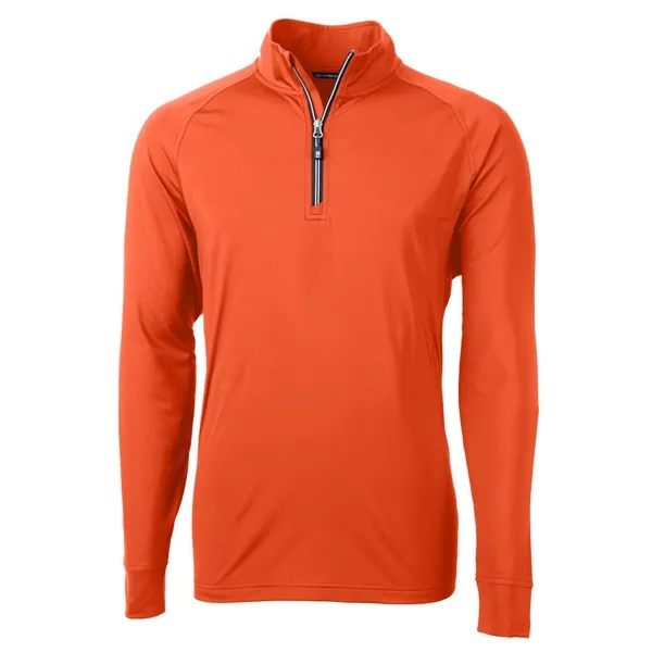 Men's sweatshirt with a quarter-zip, brushed back fleece, raglan sleeves, zipper,... from ASI 47965 Cutter & Buck