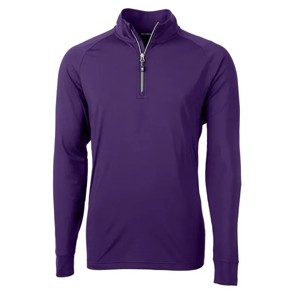 Men's sweatshirt with a quarter-zip, brushed back fleece, raglan sleeves, zipper,... from ASI 47965 Cutter & Buck