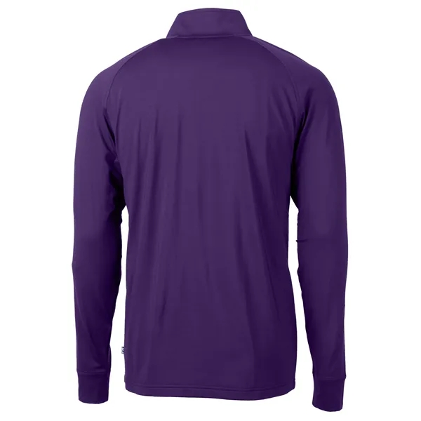 Men's sweatshirt with a quarter-zip, brushed back fleece, raglan sleeves, zipper,... from ASI 47965 Cutter & Buck