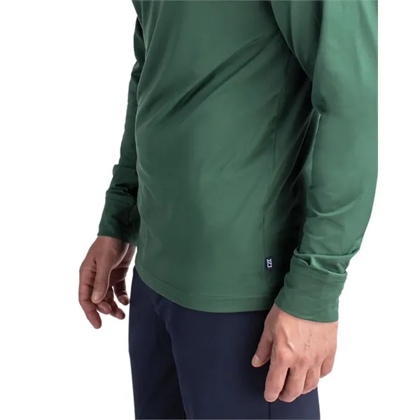 Men's sweatshirt with a quarter-zip, brushed back fleece, raglan sleeves, zipper,... from ASI 47965 Cutter & Buck