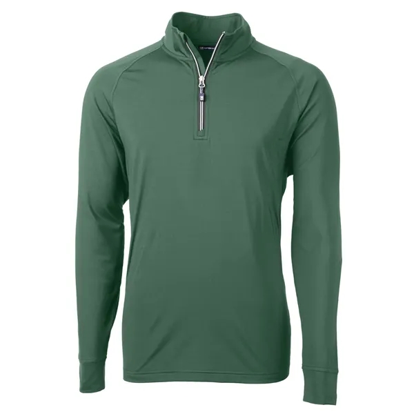 Men's sweatshirt with a quarter-zip, brushed back fleece, raglan sleeves, zipper,... from ASI 47965 Cutter & Buck